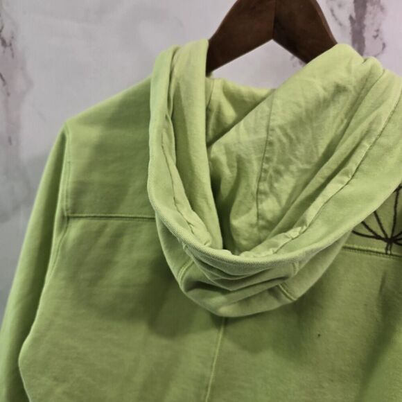 Outdoor Research Hoodie Women Medium Green Embroidered Zip Sweatshirt Dandelion - Picture 7 of 12